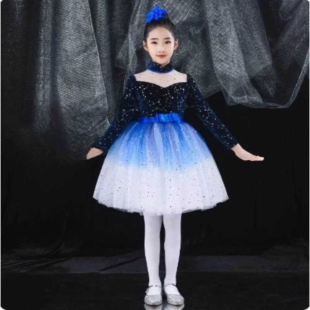 

Ballet Tutu Dance Wear Kids Clothes Cute Stage Costumes Children Clothing Performance Elegant Leotards for Girls Ballet Dress