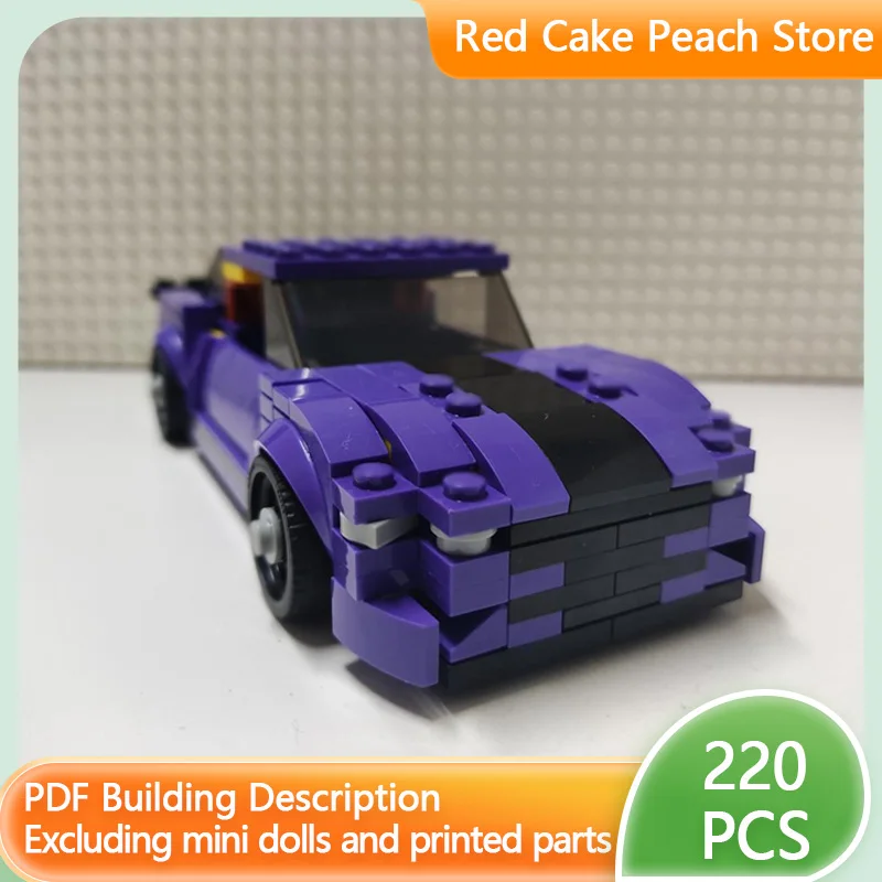 

Модель скоростного гоночного автомобиля MOC Building Mustang Hypercar, модульная технология, детские праздничные подарки, сборные игрушки, костюм