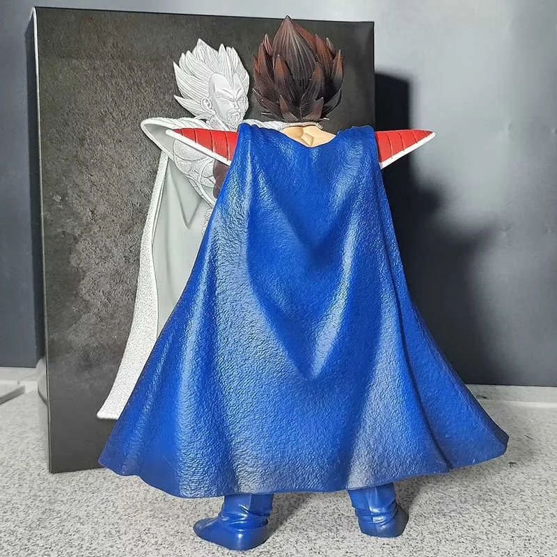 Anime Dragon Ball Saiyan King Vegeta Vegetaiii Cloak Series Standing Figure Figurine Model Statue Ornaments Kids Xmas Gifts Toys