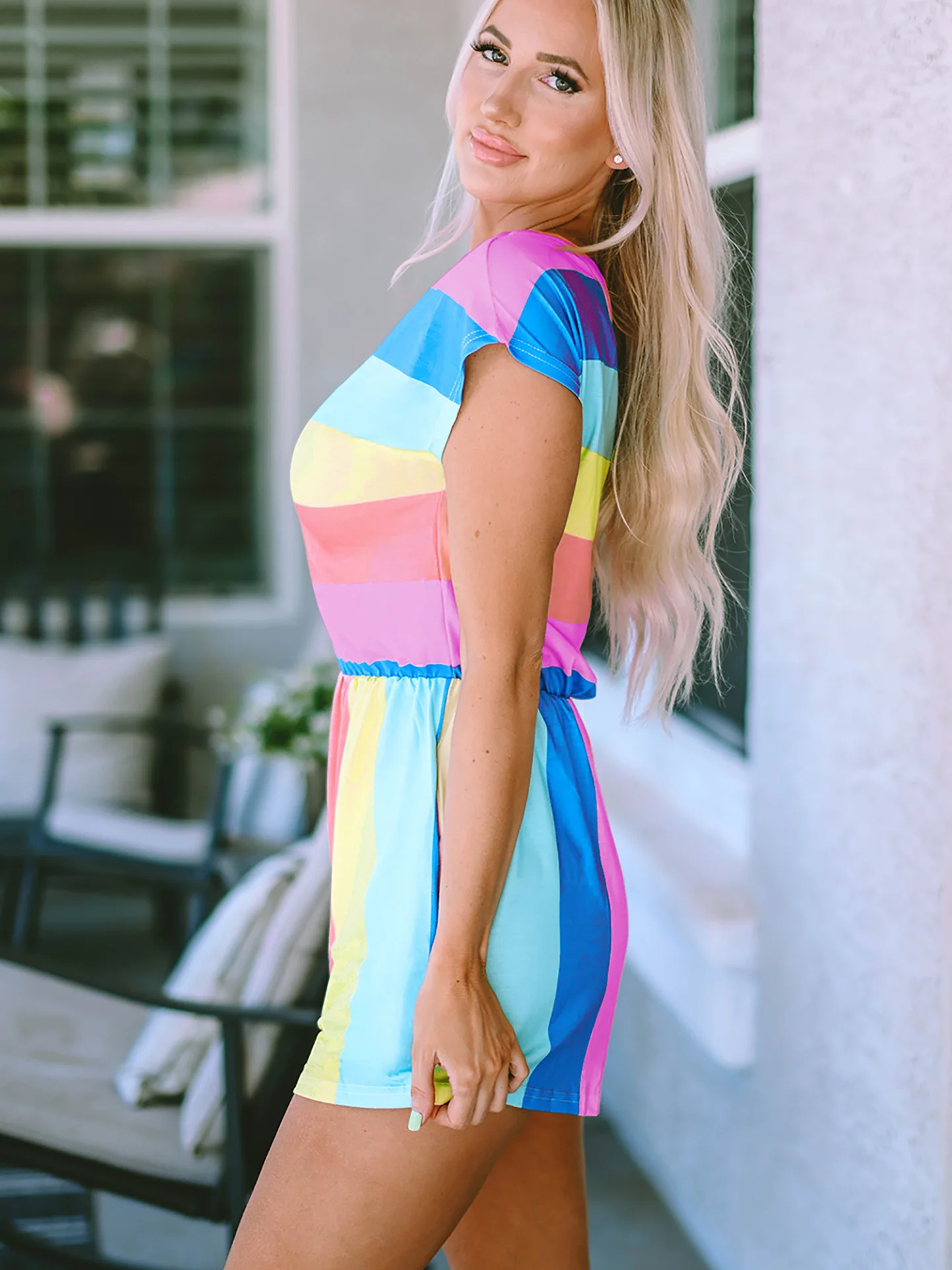 Acelitt Color Blo camiseta Sle ort mujer Casual versátil novedad de verano llegada pantalones ort de cintura alta conjunto