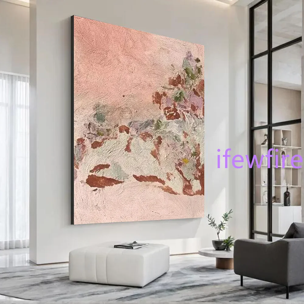 Home Mural Abstract Oil Painting on Canvas 100% Handmade Geomorphic Landscape Mural Wall Art Picture for Living Room Decor Image
