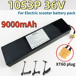 36V 10S3P 9000mAh 18650 rechargeable lithium-ion battery 500W built-in BMS Suitable for KUGOO S1, S2, S3 Electric Scooters