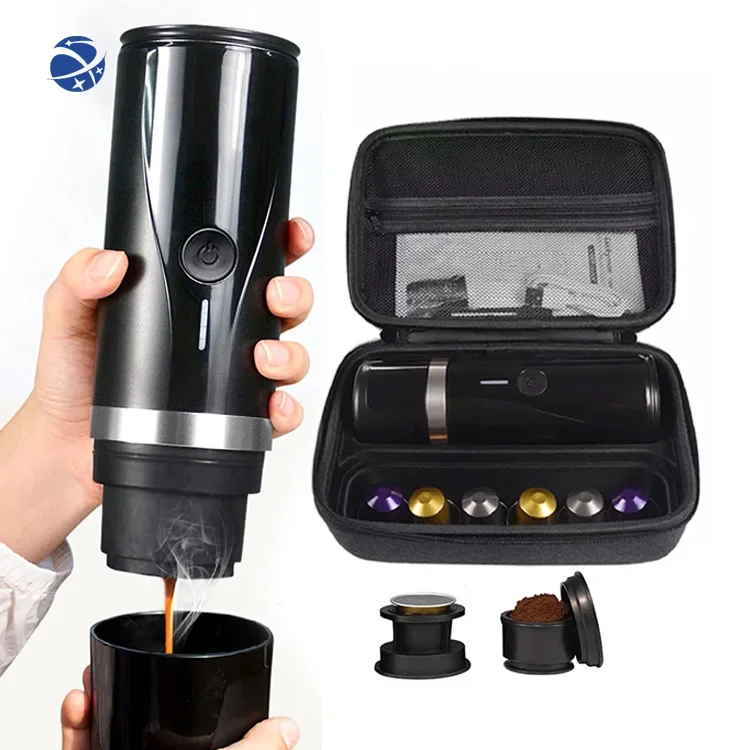 YUNYI Factory Wholesale USB Portable  Automatic Coffee Machine Portable Travel Coffee Maker Free Spare Parts OEM ABS 3 in 1 5v