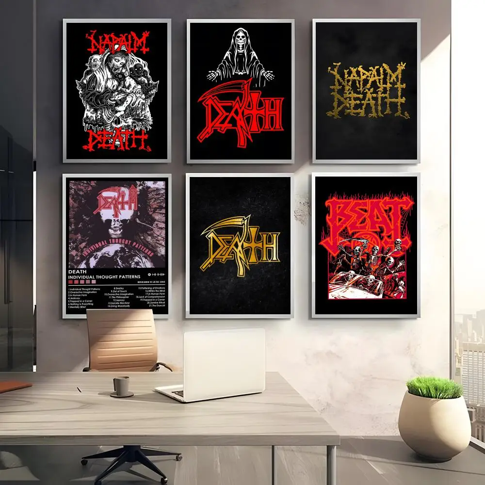 Heavy Rock Band-D-deaths Poster HD art sticky wall waterproof home bedroom bar aesthetic decoration