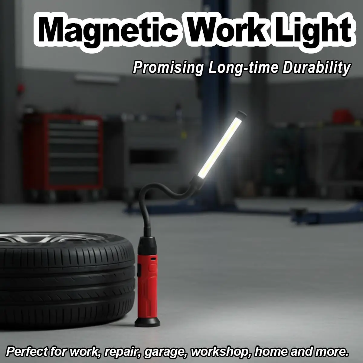 Rechargeable Led Work Light Gooseneck Work Light Cob Led Work Light Flexible Gooseneck Led Light Rechargeable Work Flashlight