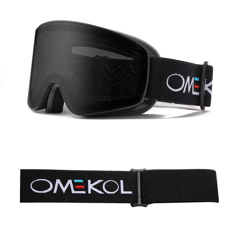 OMEKOL BRANDNEUE Doppelschichten Antibeschlag-Skibrille Schneemobilbrille Outdoor Sport Schnee Snowboardbrille 5