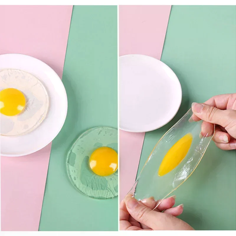 Crianças espremendo ovo escalfado amassar brinquedo omelete anti-stress adultos crianças brinquedo de cura