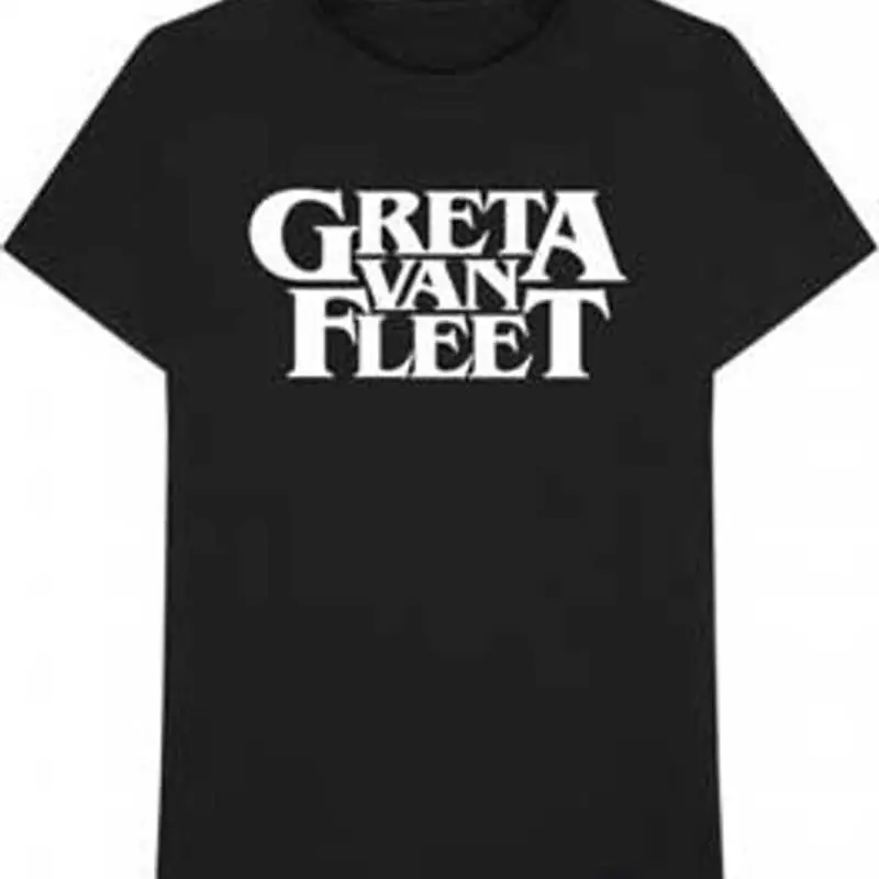 تي شيرت بشعار Greta Van Fleet باللون الأسود