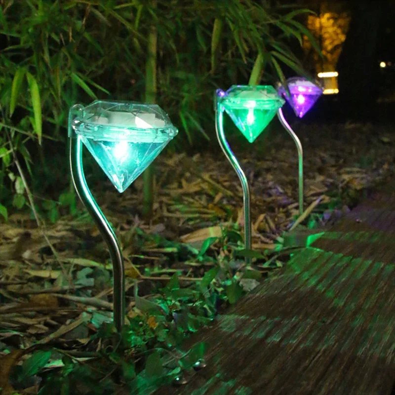 Colorful Waterproof LED Solar Garden Lights for Patio Yard Decoration