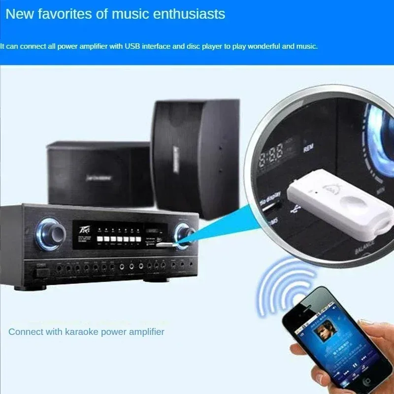 5.0 Adapter USB For Computer PC Bluetooth-Compatible Speaker Music Receiver USB Bluetooth-Compatible Adapter Handsfree Car Kit