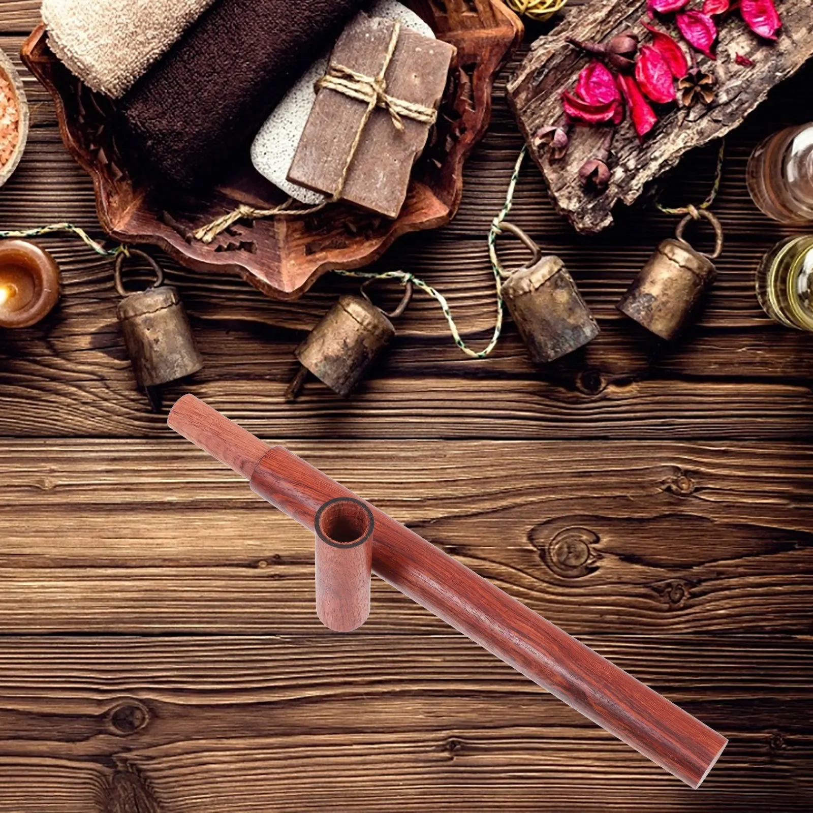 

2Pcs Exquisite Incense Stick Storage Tube Crafted from Premium Hardwood Smooth Edges Home Incense Holder for Aromatic