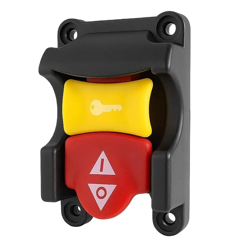 ABVJ-Replacement On/Off Paddle Switch For Ryobi And Table Saw, 125V/250V Dual Voltage, Removable Safety Key
