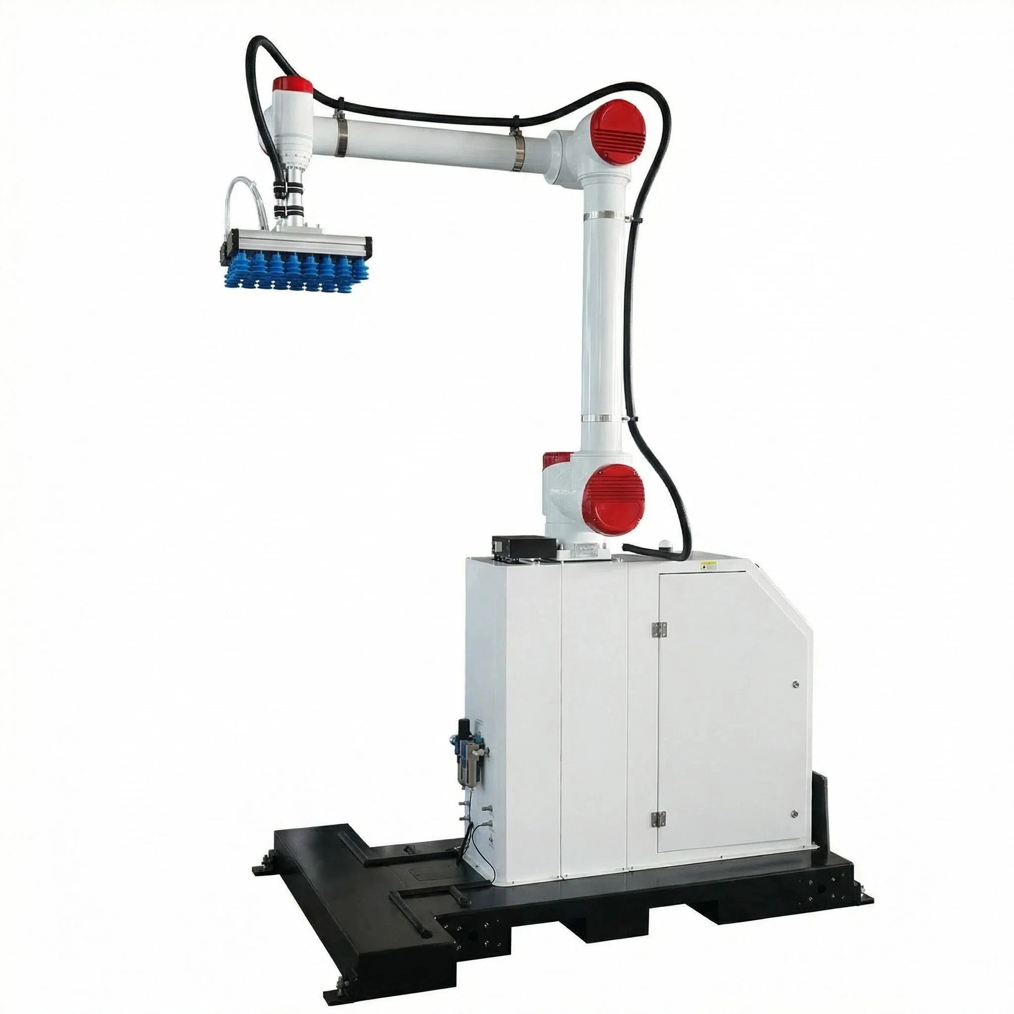 Automatic Collaborative Palletizing Machine Robot Arm No Programming 24H Mobile Base Stable Suction For Beverage Chem