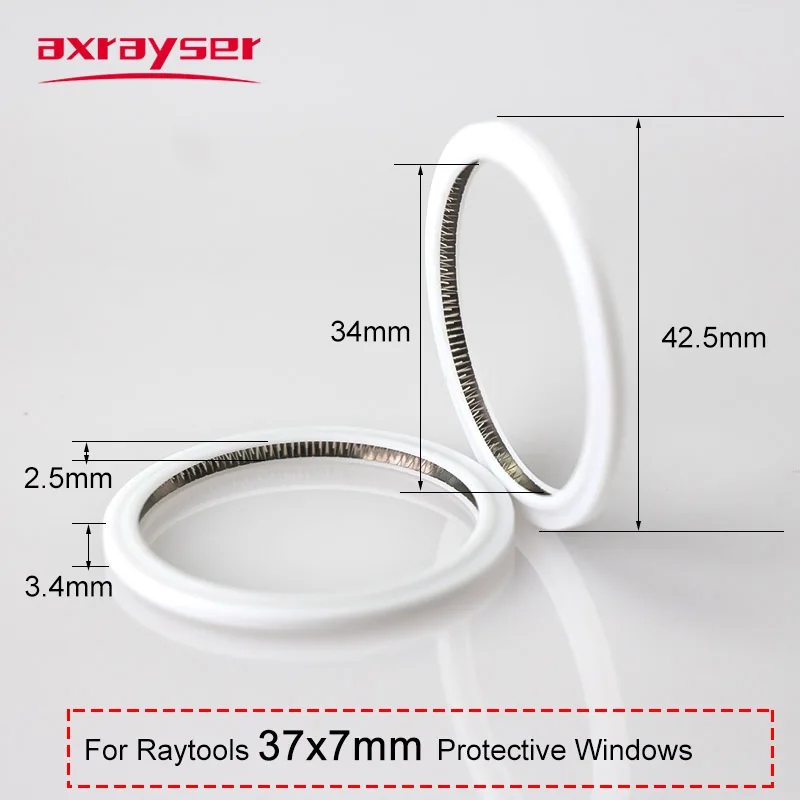 Raytools Dichtungsring für Laserlinse 27,9*4,1/24,9*1,5/37*7mm Schutzfenster Federdichtung BT210/BT240S/BM109/BM114 Laserkopf – Detail 7