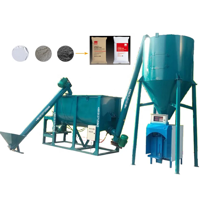 3 ton Putty powder cement adhesive ceramic tile adhesive mixer gypsum wall coating mixer machine automatic dry mortar mixer