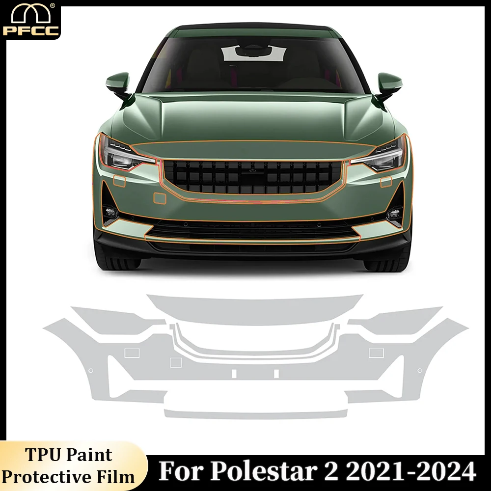 

For Polestar 2 20212022 2023 2024 Car Paint Anti-Scratch Protective Film Body TPU PPF Transparent Sticker Resistant Accessories