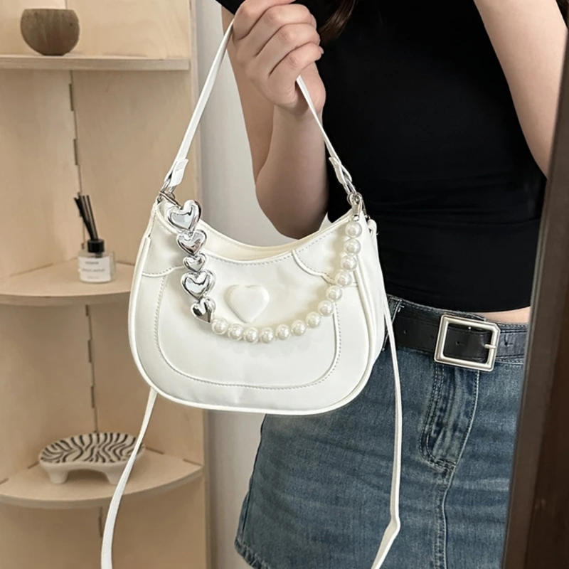 

Women Shoulder Bag PU Leather Crossbody Bag Korean Underarm Bag Handbag