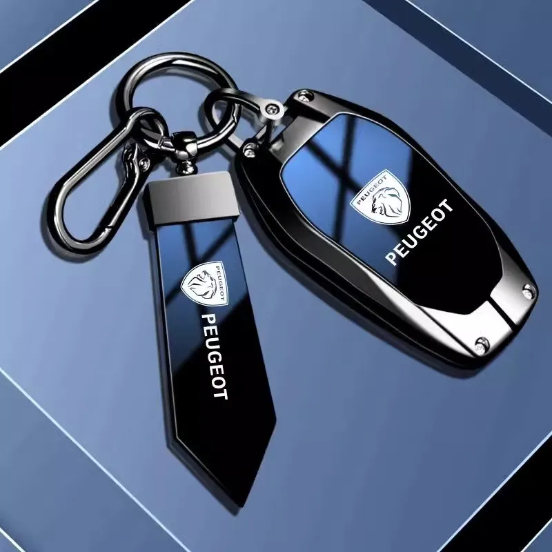 Zinklegierung Auto Klappschlüssel Hülle Schlüsselanhänger für Peugeot 208 3008 308 508 408 2008 4008 Auto Schlüsselzubehör