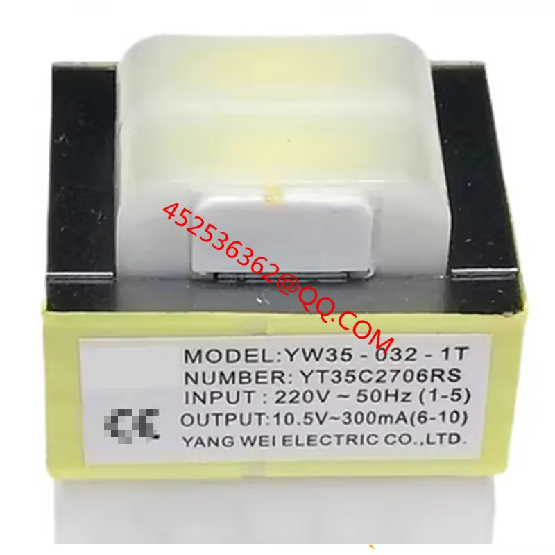 1PCS 100%New 10.5V300mA Power Transformer YW35-032-1T Bermesis Wine Cabinet 9 Pins 220V Original Spot