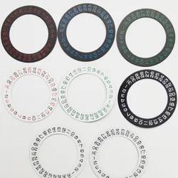 Watch Movement Parts Calendar Dial Silver Black Red R Font Calendar Disc Fit for 2824 2836 8215 8200 Movement