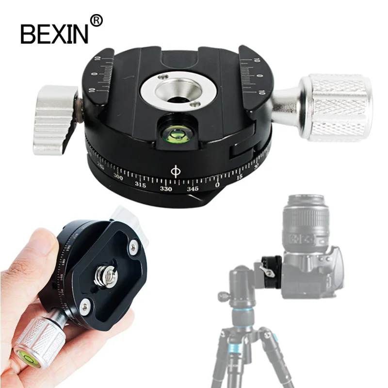 Mini camera clamp qr clamp 360 degree spin panoramic shooting clamp dslr quick release mount adapter for arca swiss point camera