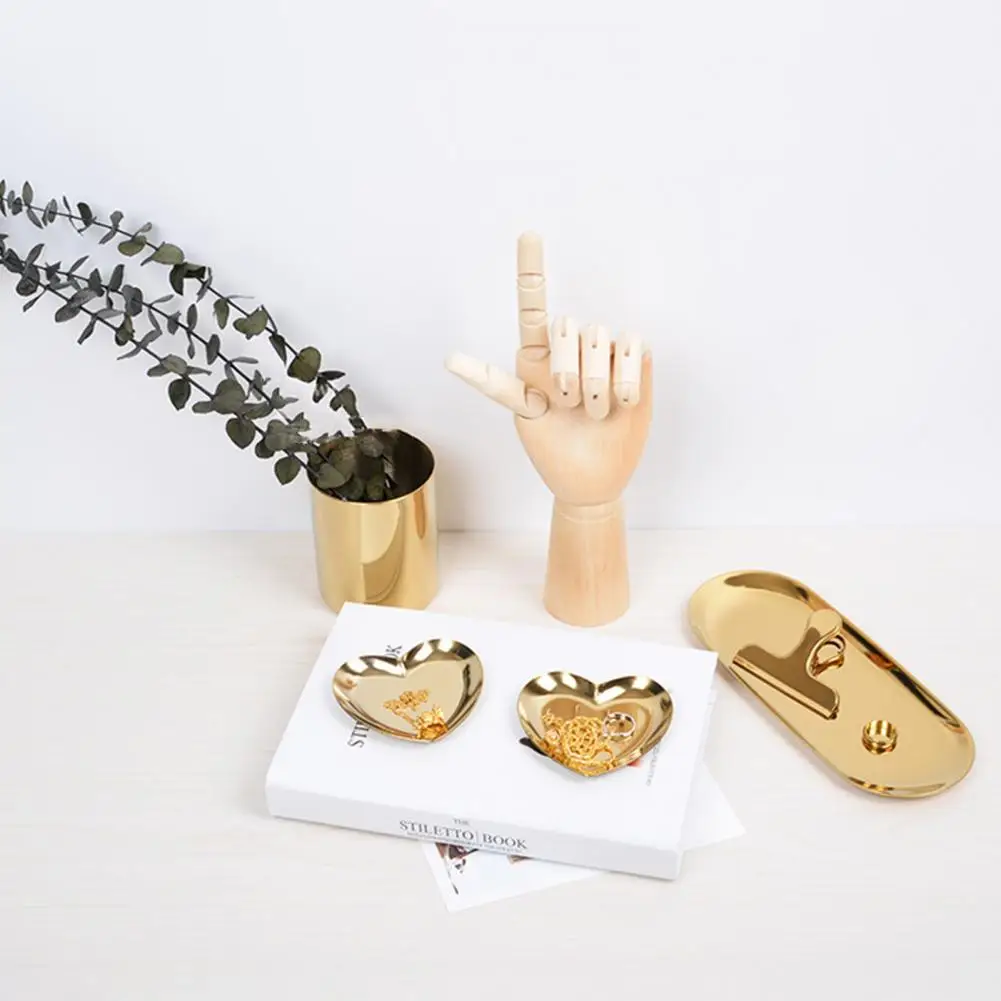 Porte-Bijoux en Acier Inoxydable Durable à Surface Lisse, Accessoire de Cosmétique Anti-rouille, pour l'Intérieur