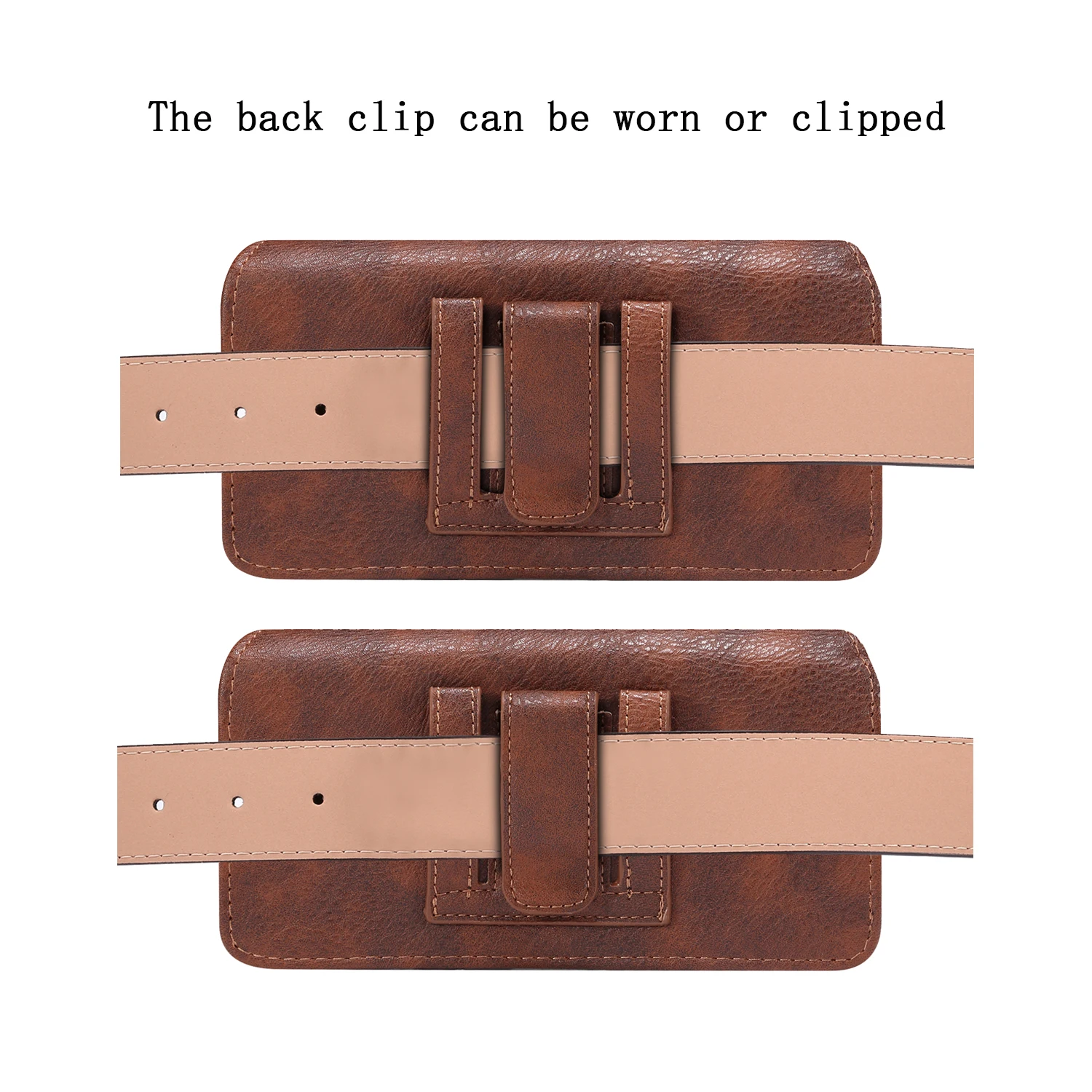 Cow Leather Belt Clip Case Men Waist Bag Holder For Samsung Galaxy Z Fold 6 5 4 3 5G Fold6 Fold5 Fold4 Fold3 Holster Pouch Cover