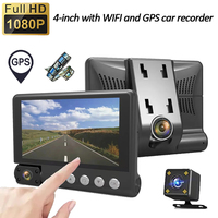 Car DVR 1080P HD Car Drive Video Recorder WiFi GPS Dash Cam Front Inside Rear Camera Auto Black Box Registrator Car Accessories