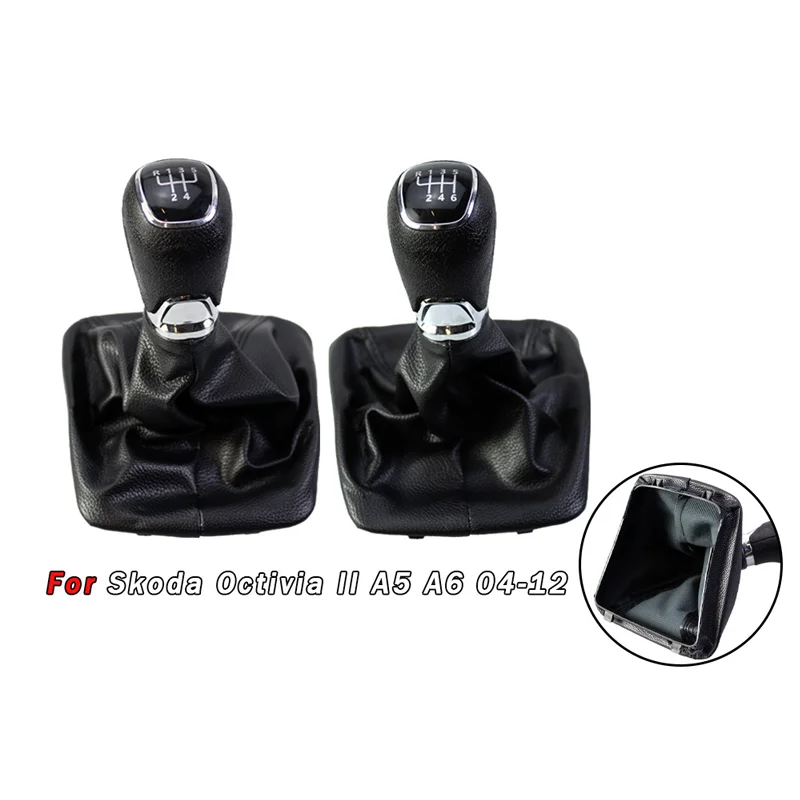 For Skoda Fabia MK1 car manual gear lever dust cover shift hand ball gear head accessories