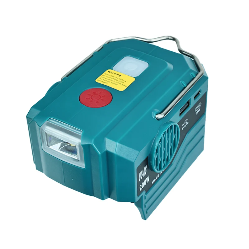 Inverter Generator Portable for Makita 110V with Lifting Hook Led Light USB Interface