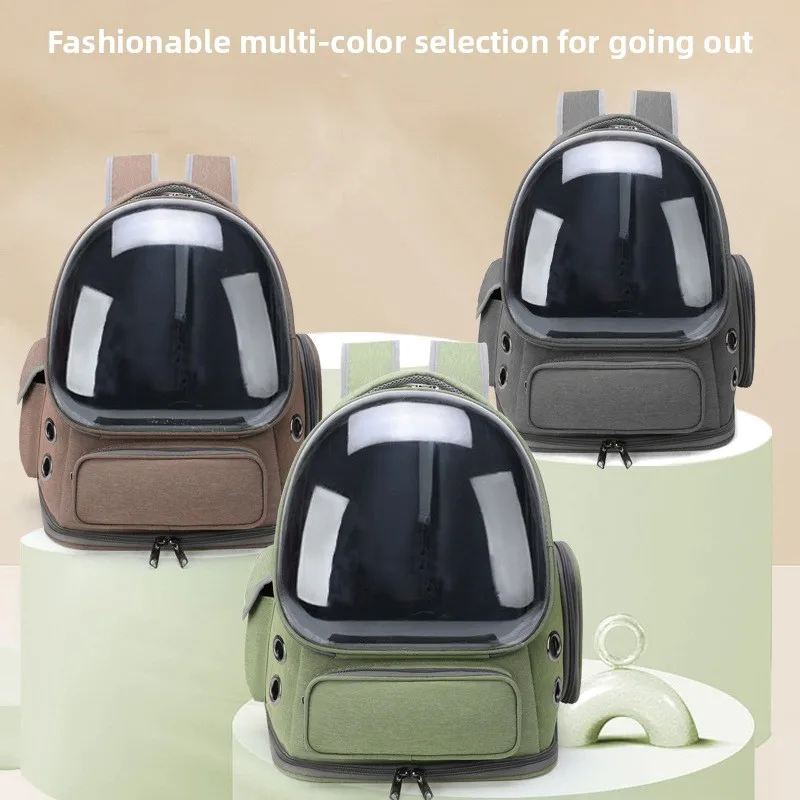

2026 Cat Bag Outdoor Portable Breathable Space Pet Carrier Backpack Dog Backpack Cat Supplies