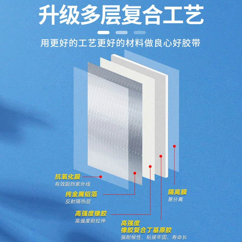 Colla impermeabile per vano camion, adesivo per colla impermeabile per riparazione, colore, piastrelle in acciaio, ferro, contenitore per casa, nastro per perdite