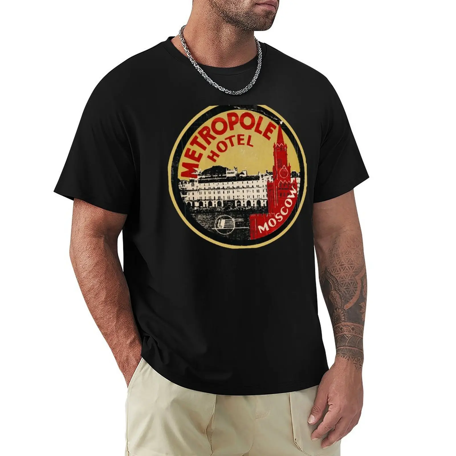

Metropole Hotel Moscow T-Shirt oversized anime t shirts summer shirt mens graphic t-shirts funny