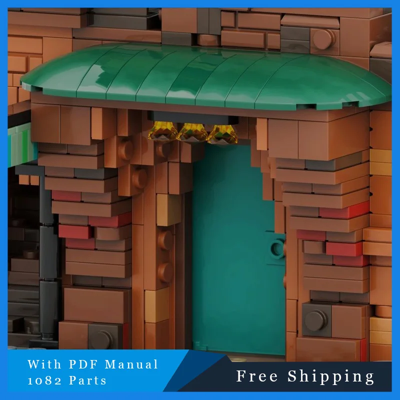 1082 PCS Star Battle Series Plant Shop Building Block Creative Architectural Bricks Model For Kid DIY Assembly Display Toy Gift