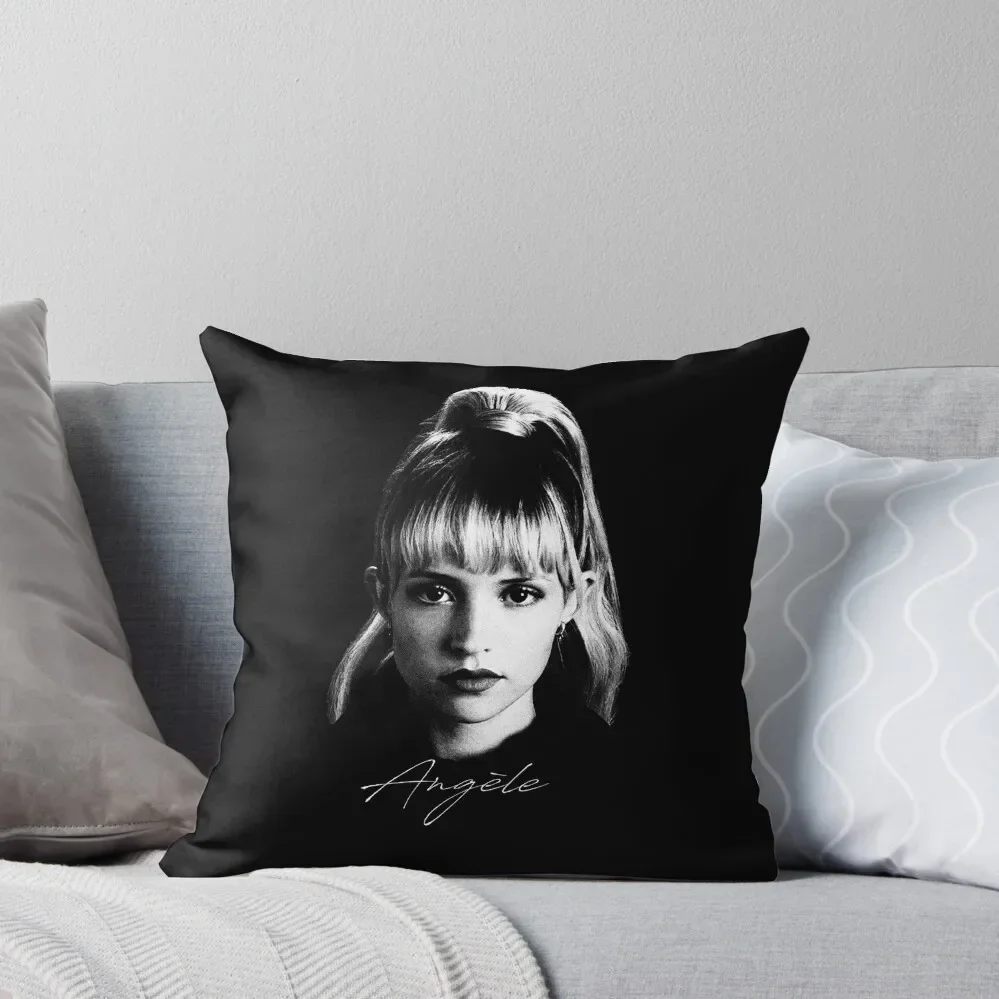 Angèle - Portrait Throw Pillow christmas pillowcases Luxury Pillow Case Pillow