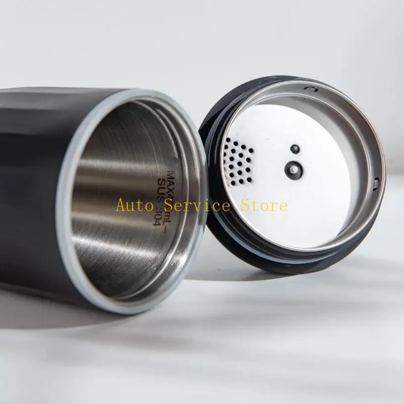 462A 500ml Car Electric Heating Mug Kettle 12V/24V Stainless Steel Auto Shut Off Cup