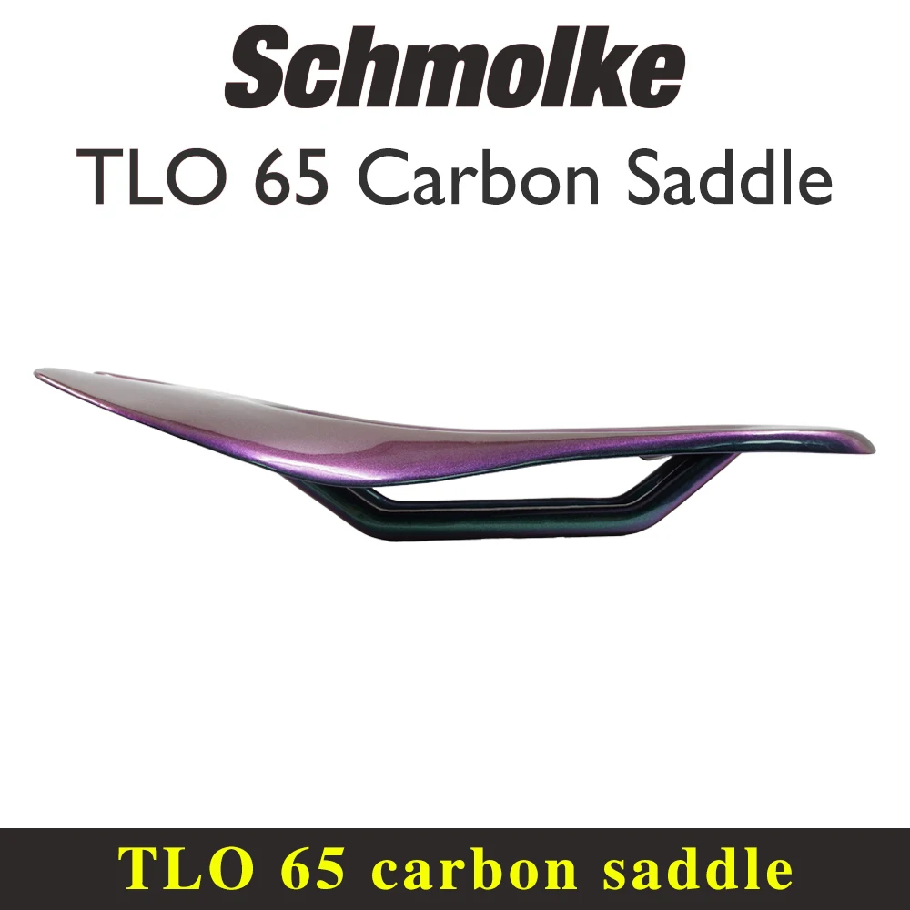 Schmolke full carbon fiber saddle TLO 65 ultra-light 85g mountain road bike seat 120x260mm chameleon 7x9mm bicycle accessories