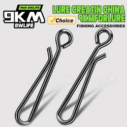 Fishing Snap 50~200Pcs Fishing Lure Clips Stainless Steel Crankbait Link Lure Snaps Connector Saltwater Fishing Sinking Clips