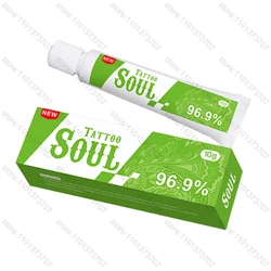 SOUL Green-Crema para el cuidado de tatuajes, crema para antes del maquillaje permanente, delineador de cejas y labios, 10g, 96.9%