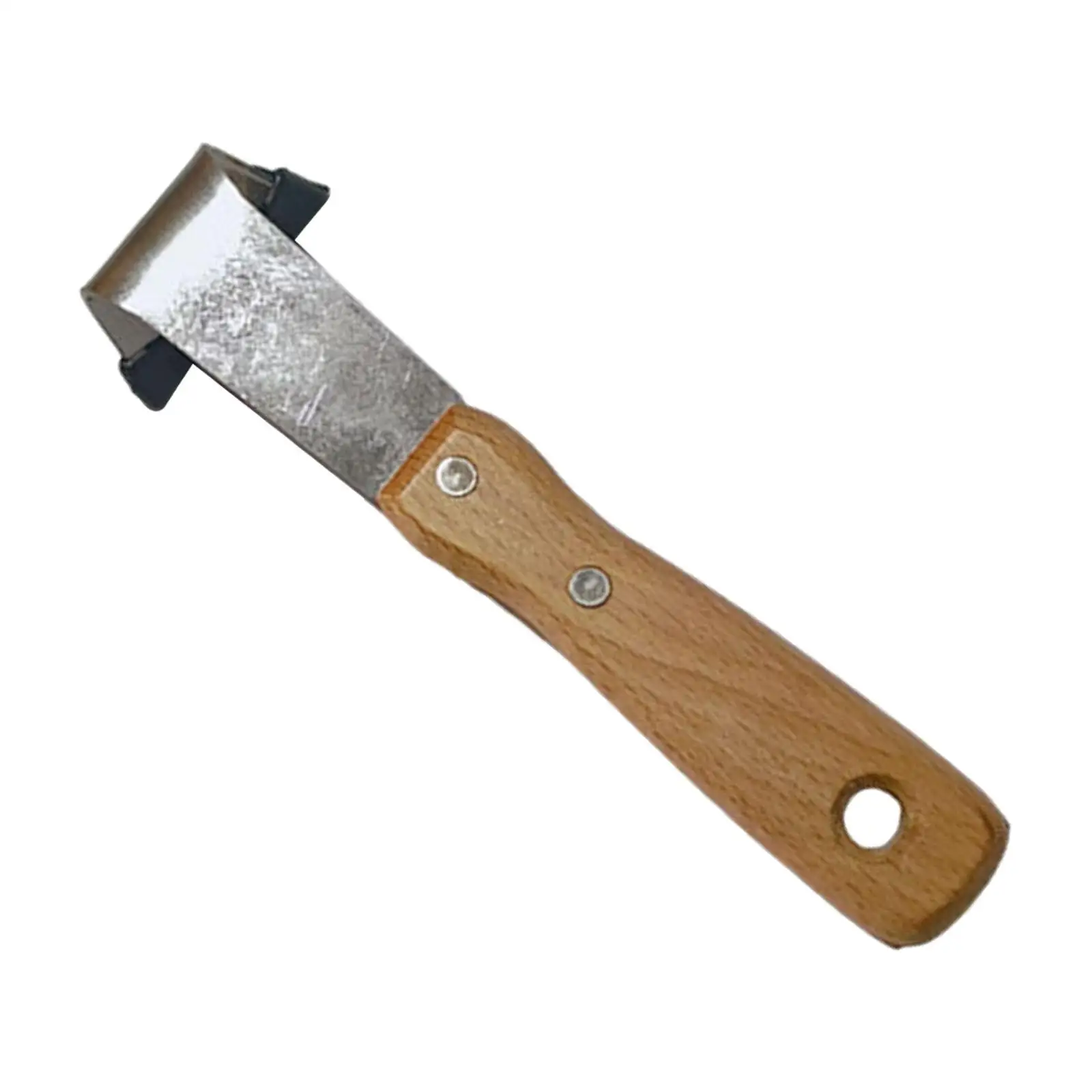 Compact Crack Weeder Barks Scraping Tool Iron Blade Wood Handle Debarker for Trimming and Logs