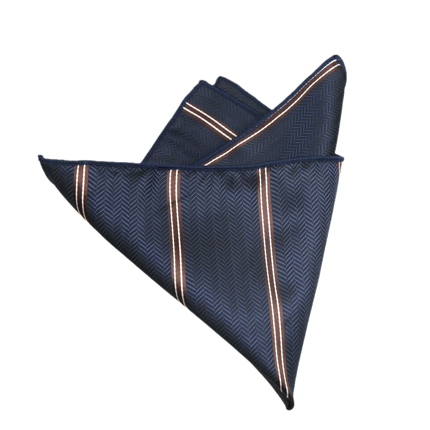 Korean Version Men's Pocket Square 22CM Jacquard Stripe Flower Handkerchiefs for Man Business Formal Banquet Hanky Birthday Gift