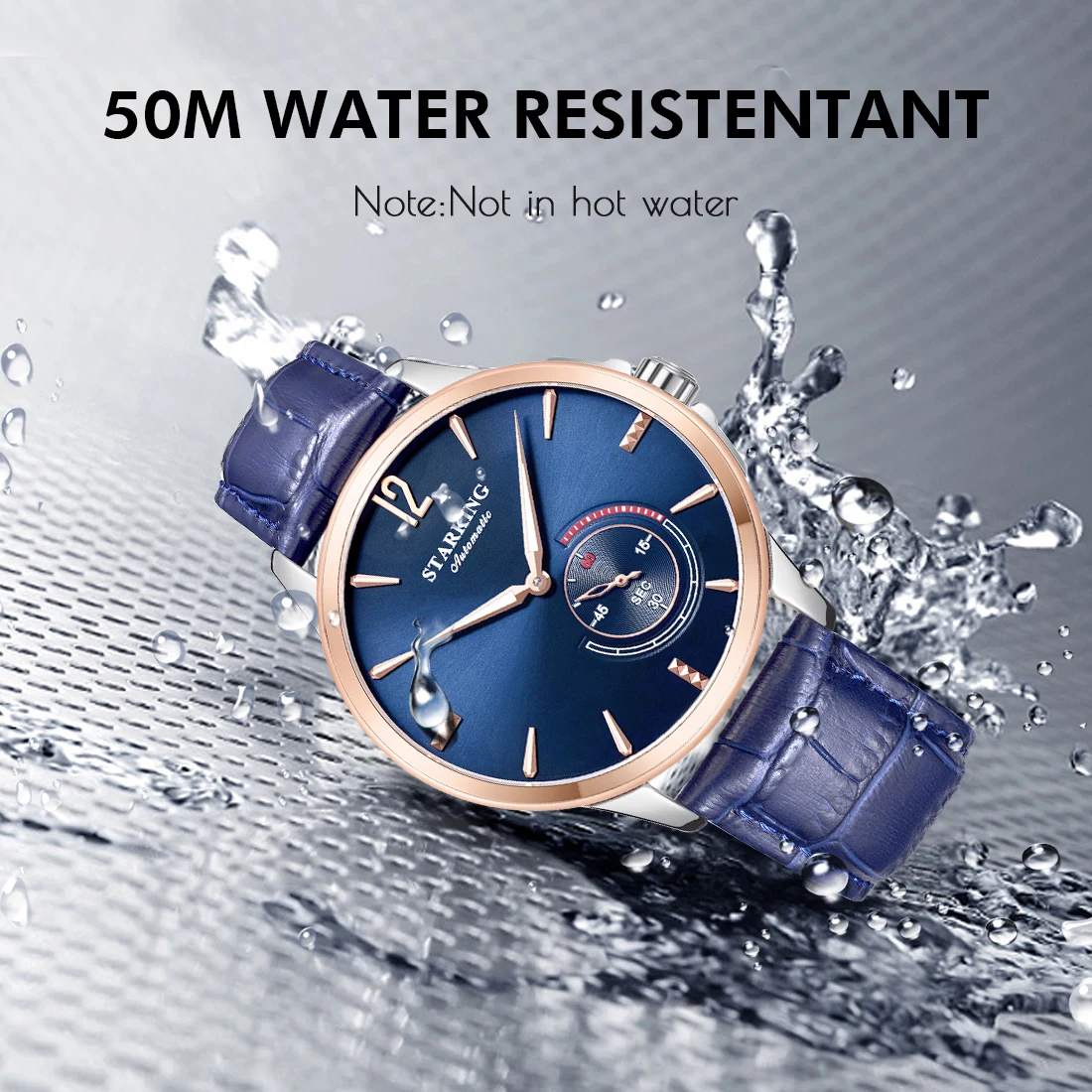 STARKING 316 Steel Case AMAM0273 Luxury Watches for Men Mechanical Watch Sapphire Glass Stainless Steel 30M Waterproof Men Watch