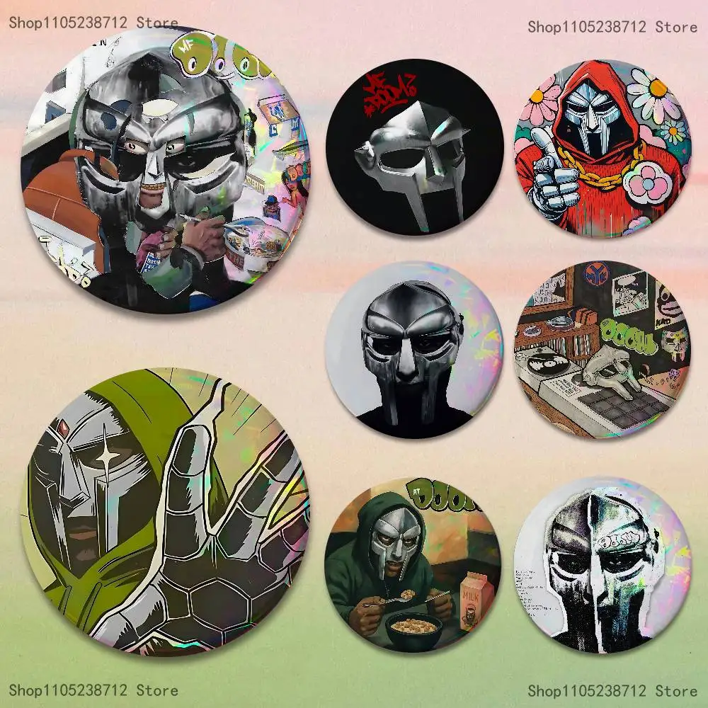 

M-MF D-Doom Madvillains Anime Cartoon Badge Breastpin for Backpack Clothes Handmade Brooches Gift Accessory