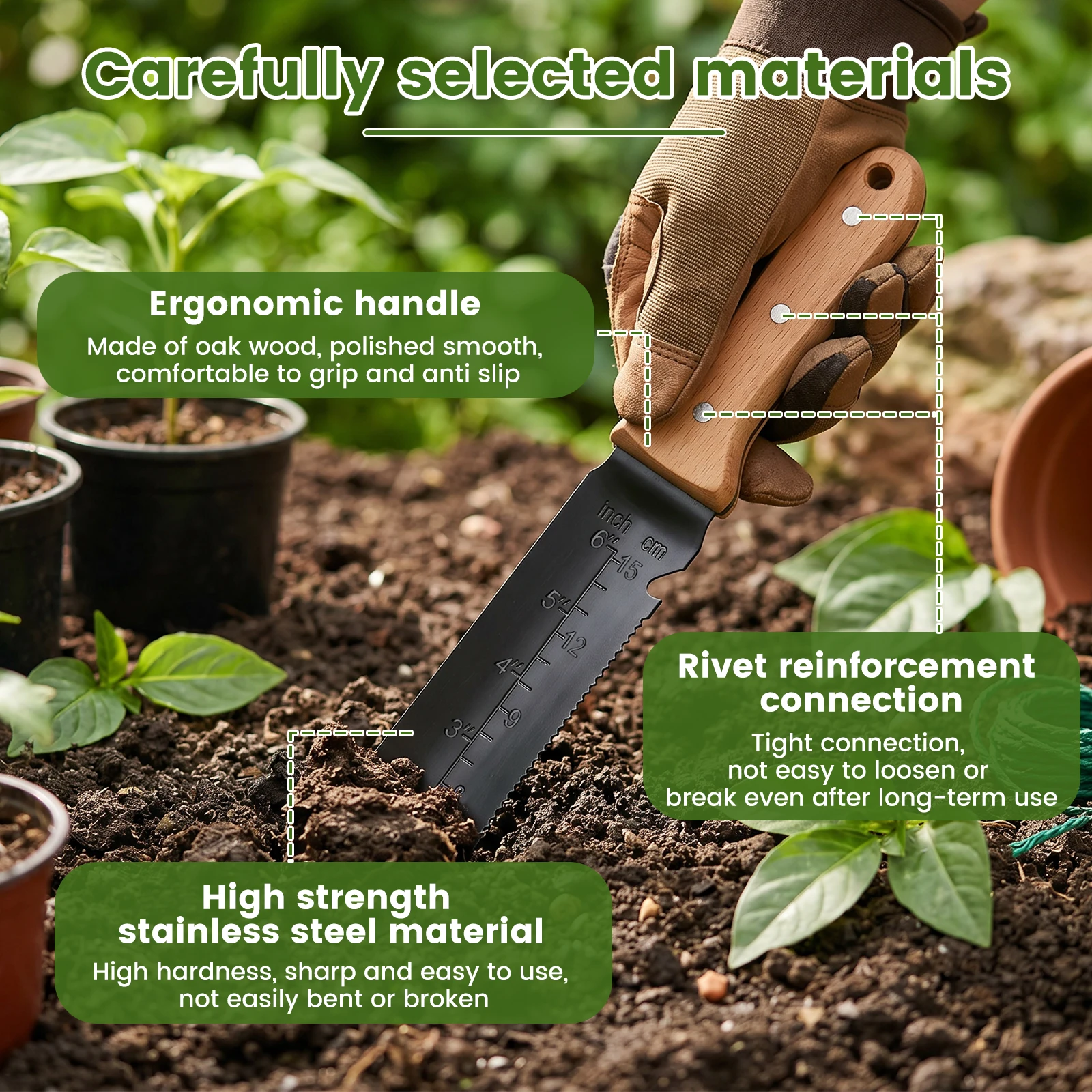 Sekop Taman Baja Anti Karat, S - Smart Garden Edging ulasan dan harga