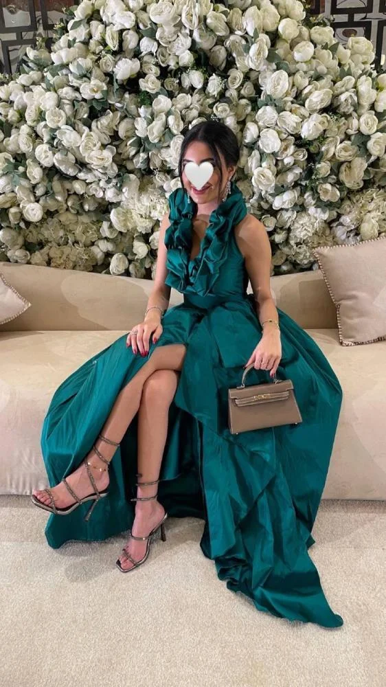 

AsaNagi Arabia Elegant Prom Dresses Side Slit Women's Evening Gowns Floor-Length Simple Customized Luxury robes de soirée 2025