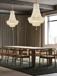 Classic Retro K9 Crystal Dimmable LED Chandelier Lighting Hanging Lamps Lustre Suspension Luminaire Lampen For Dinning Room