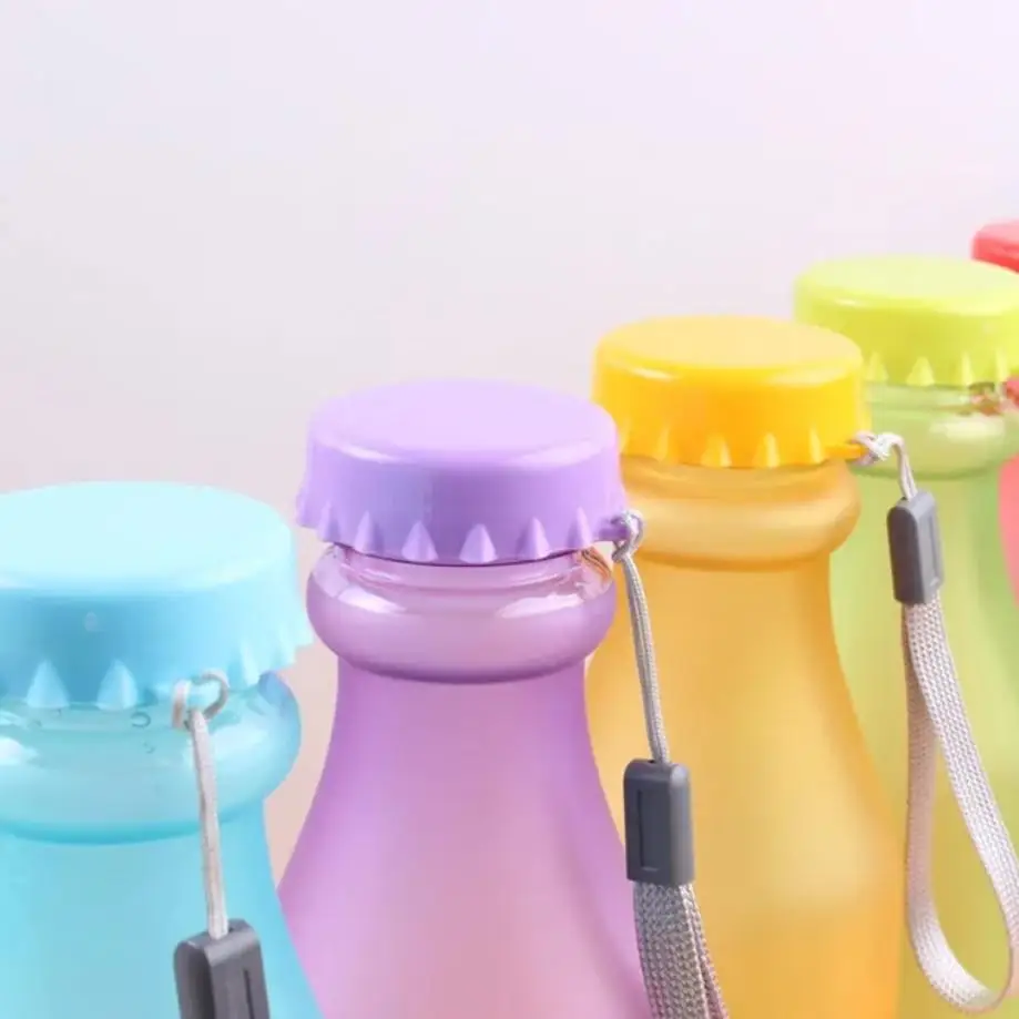 1 Pcs 550ML Unbreakable Outdoor Sports Travel Water Bottle Portable Leak-proof Cycling Camping Water Cup