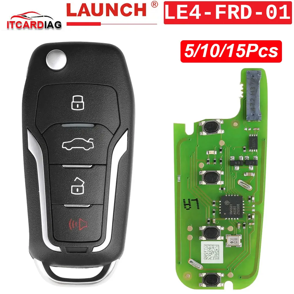 5/10/15PCS Launch LE4-FRD-01 for Ford Smart Key Super Chip (Folding 4 Button) Used with IMMO Elte/IMMO Plus PAD V VII Programmer