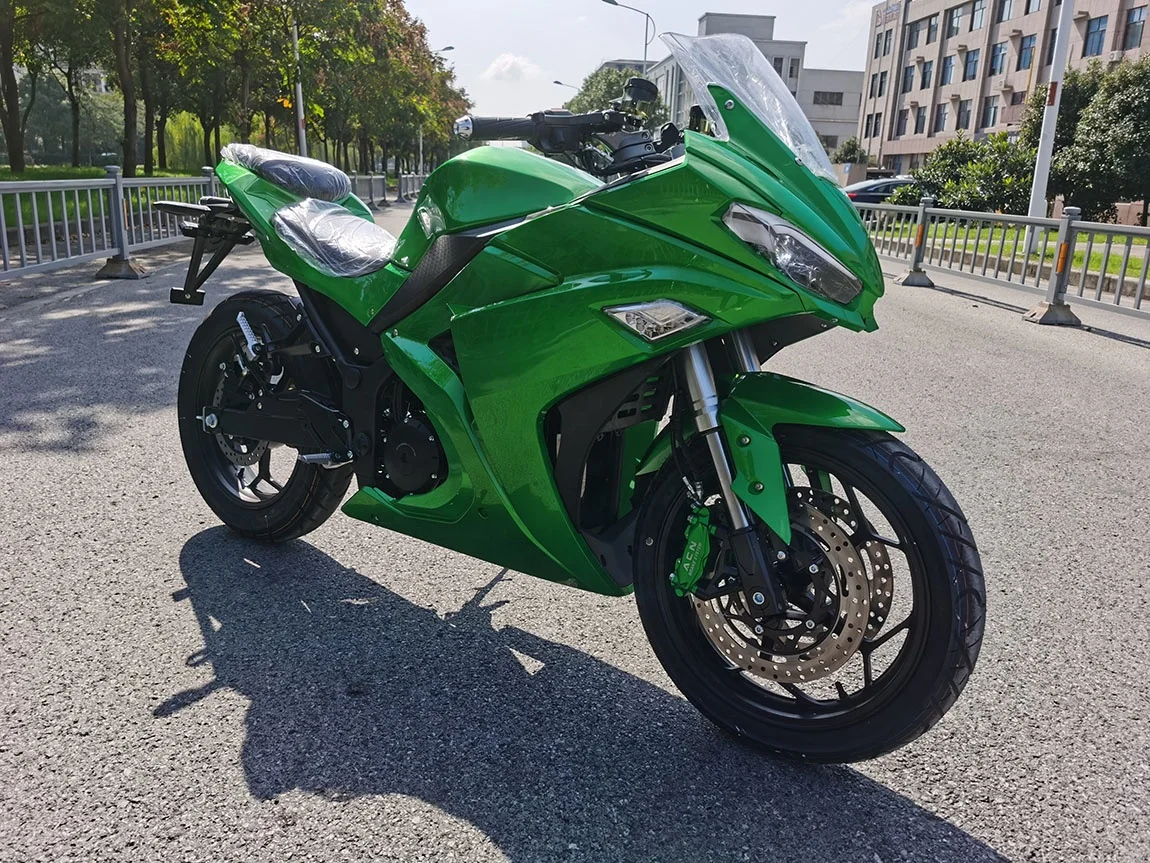 STLF Matte/glossy Green Color 3000w/8000w Center Motor 120km/h /150km/h Speed High End Electric Motorcycle for Sale