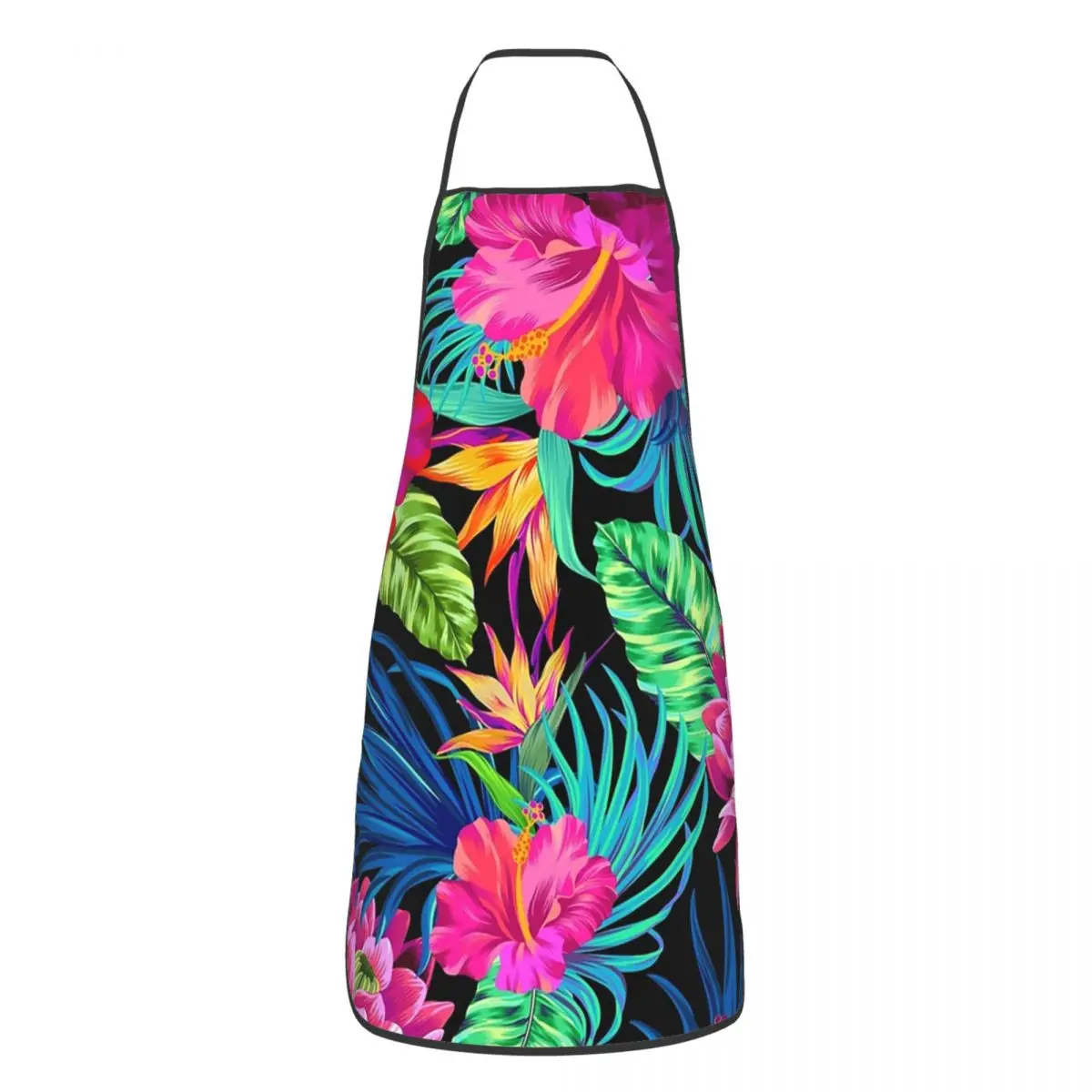 Drive You Mad Hibiscus Apron Chef Cooking Cuisine Tablier Sleeveless Bib Kitchen Cleaning Pinafore for Women Men Gardening